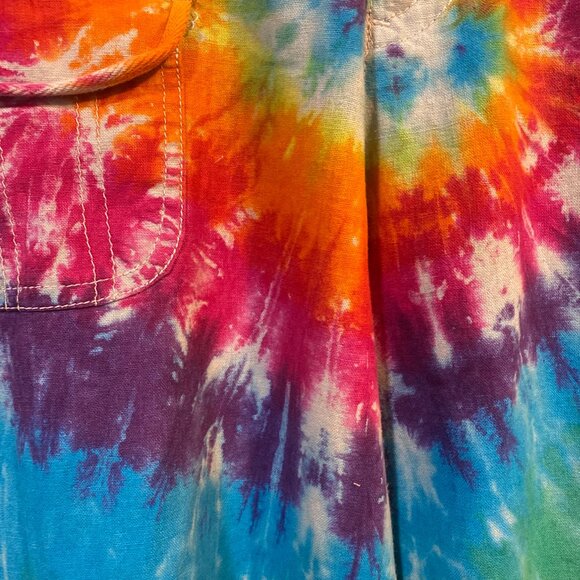 *65-473-You Are FUNtastic Hand dyed DKR Linen 3/4 pants - Picture 10 of 13